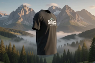 create professional 3d t shirt mockup video