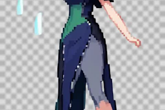 create pixel art sprite sheet, pixel art animation and pixel art character