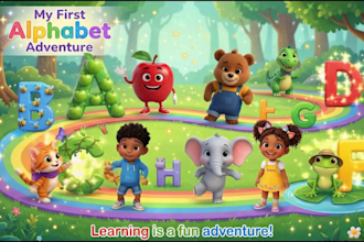 do animated children book trailer video cinematic promo for marketing ads