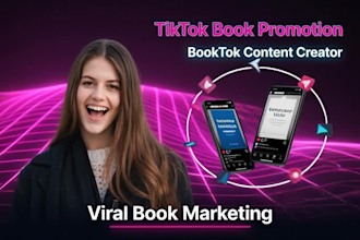 create viral tiktok book promotion content creator