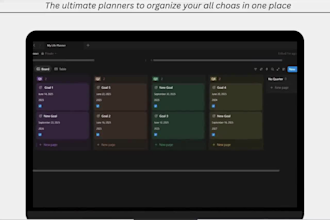 design a custom notion planner template