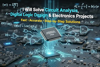 solve circuit analysis, digital logic design and electronics projects