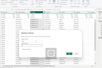 clean and transform excel data using power query