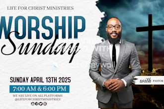 design church graphics, sermon series, sermon bumper and church flyer
