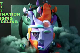 create 3d nft card animation and looping trading card visuals