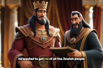 create ai bible story, bible stories, bible story, ai video, 3d pixar animation