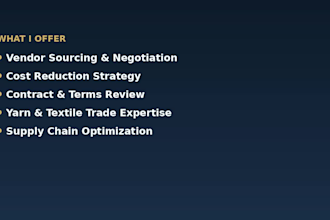 manage your international procurement and supply chain sourcing