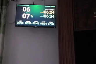 develop a mosque prayer time display screen for TV or tablet
