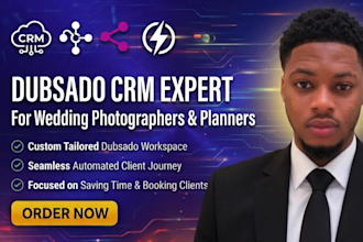 set up dubsado CRM for wedding photographers and planners