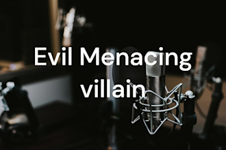 deliver high quality character and narration voiceovers