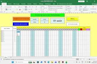 build an excel vba employee attendance and HR system