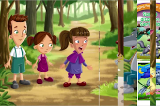 making cartoon childrens story books