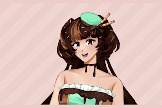 design and rig a custom live2d vtuber model for vtube studio