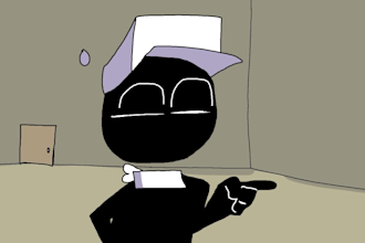 draw your oc and a background
