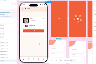 design mobile, web and landing page UI UX