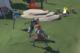 make 3d low poly character rigging for game asset in psx ps1 ps2 retro style