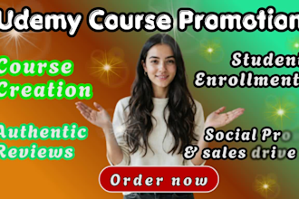 do udemy course promotion, course marketing, course sales, kajabi course