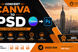 convert canva to editable PSD