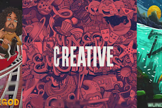 create custom cartoon music cover art for singles or albums