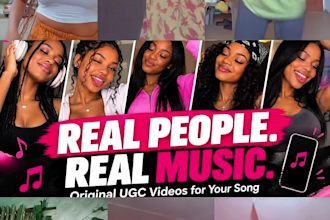 create authentic ugc videos of real people vibing to your music