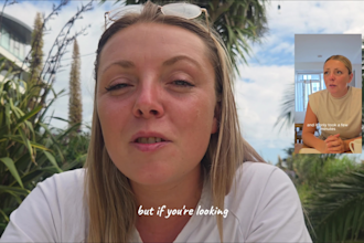 create a british UK female ugc video ad by content creator