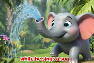 create 3d ai kids learning videos