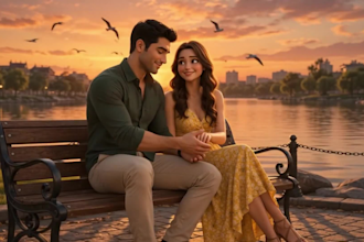 create a romantic ai proposal video and love story film