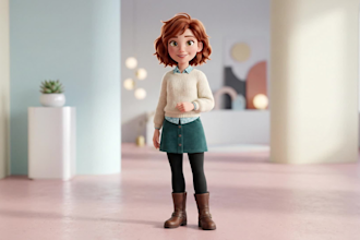 create custom 3d ai cartoon character or avatar design