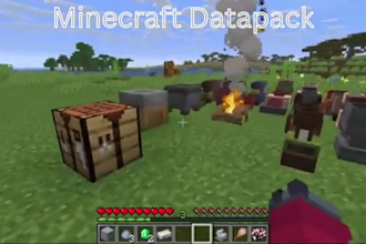 create custom minecraft datapacks for minecraft server, paper mc, smp, java