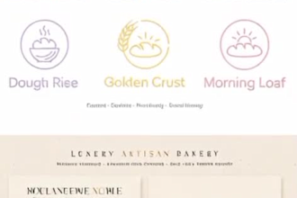 design 3 modern minimalist bakery and food business logo