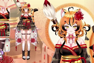 rig your anime live2d vtuber model commission for vtube studio