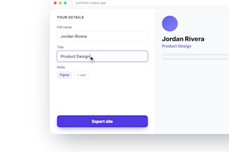 build a portfolio website