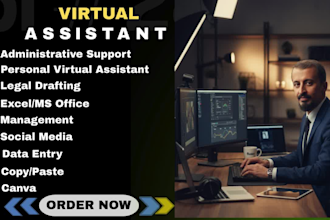 be virtual assistant for data entry and legal support