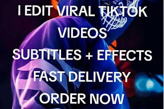 edit viral tiktok videos with subtitles and effects