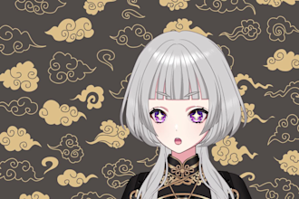 rig live2d vtuber model anime style vtuber commission