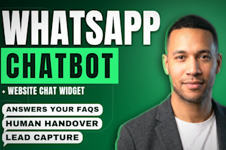 build a whatsapp ai chatbot and website chatbot for customer support