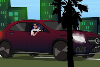 create 2d music video, cartoon animation, character animation, lyric video