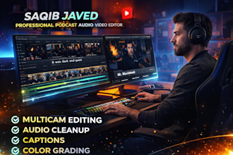 edit multi camera podcast videos, interviews and youtube shows