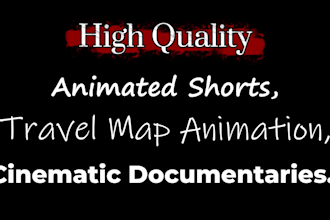 create cinematic map animations and travel route videos