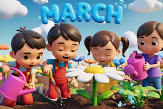 create 3d animated kids videos