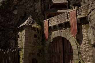 design realistic 3d game environment for ue5, unity, and metaverse worlds