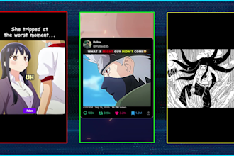 create anime reels for instagram, tiktok and youtube shorts