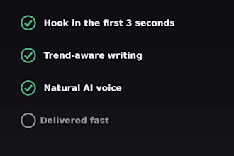 create a short ai voiceover script for your tik tok or instagram video