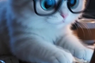 create ai animated cute cat shorts and reels for youtube
