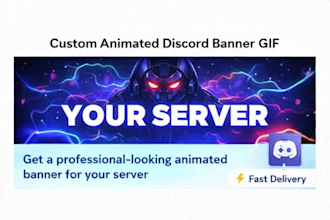 l create a custom animated banner GIF for discord