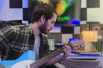 record lead and rhythm guitar for your original song