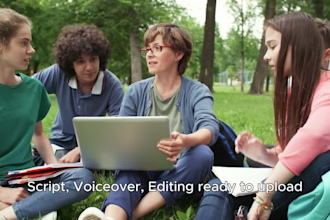 create a faceless promotional marketing video, brand commercial video ads
