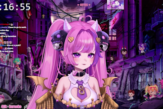design quality male or female 2d vtuber model 3d vtuber rigging live2d vtube