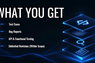 do manual testing, API testing, and bug reports
