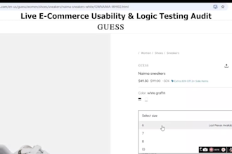 do website or app UI UX usability testing and QA audit